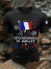 T-shirts pour hommes France 14th july National Day